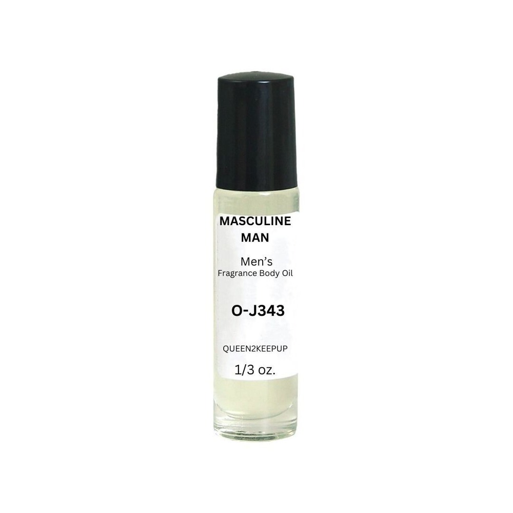 Masculine Man (Men) Body Oil 10 ml Fragrance All Natural Scent 1/3 oz Roll-On